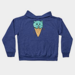 Ice cream cat Kids Hoodie